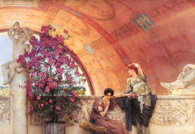 Alma-Tadema, Sir Lawrence Unconscious Rivals China oil painting art